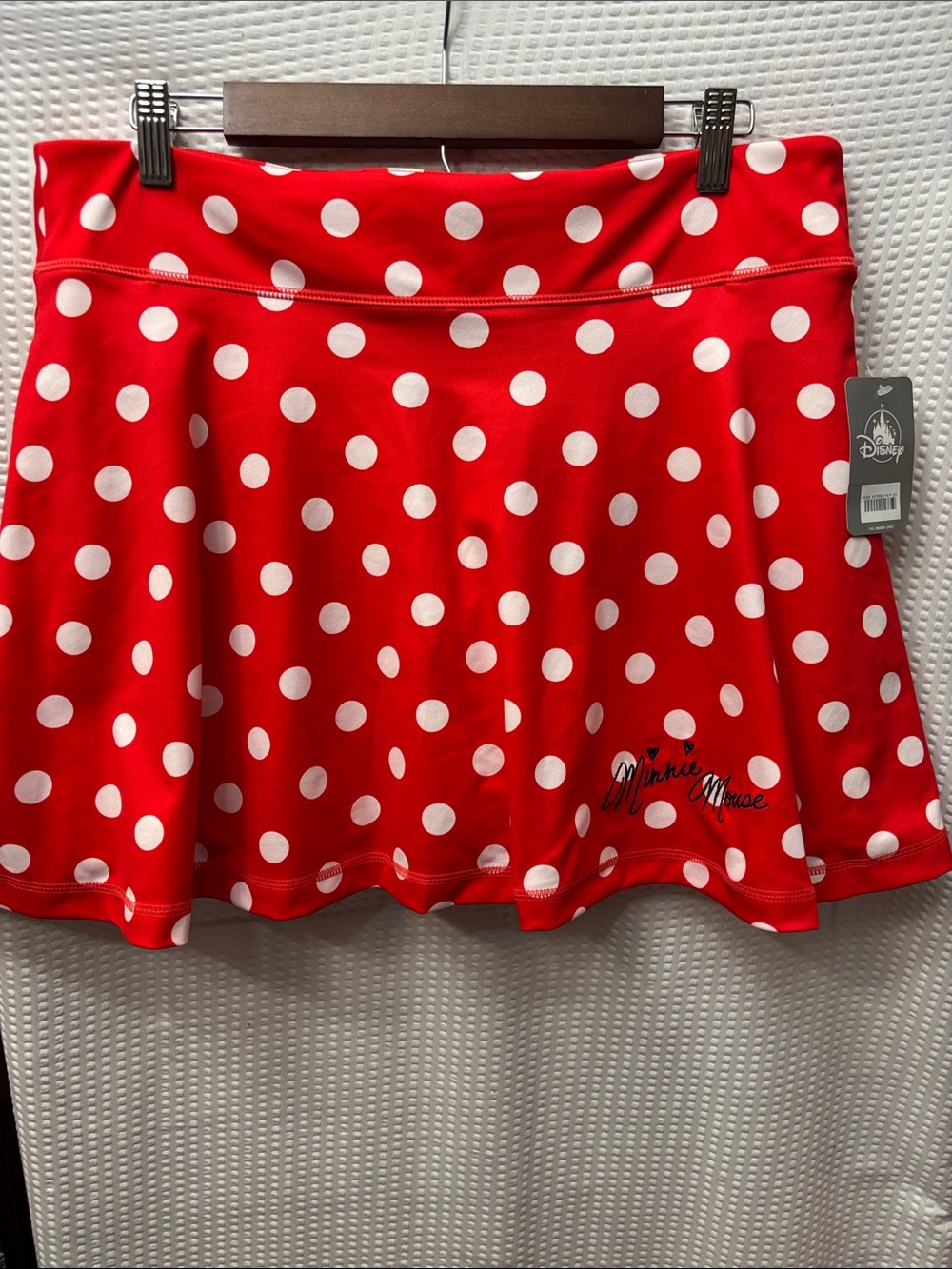 Disney Red and White Polka Dot Minnie Skort -Large
